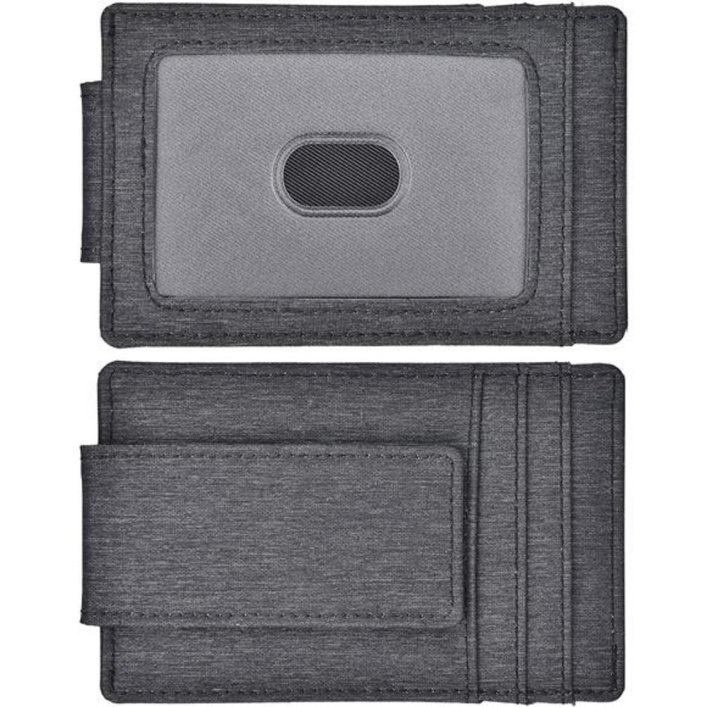 Money Clip, Front Pocket Wallet, Leather RFID Blocking Strong Magnet thin Wallet